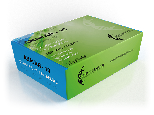 Emirates Biotech | Anavar Oxandrolona 10mg/60tabs