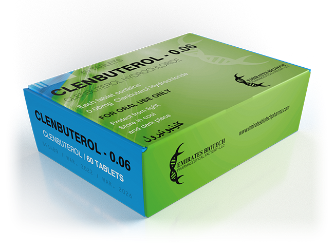 Emirates Biotech | Clenbuterol .06mg/60tabs