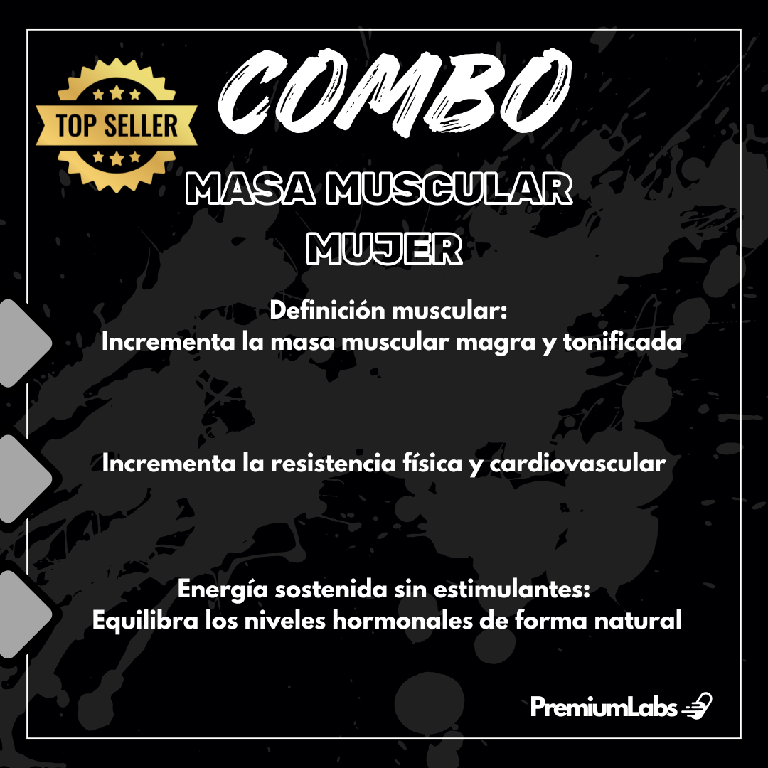 Combo Masa Muscular Magra Mujer: Ostarine, Ibutamoren, Cardarine