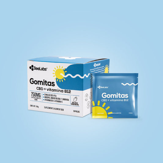 Bee Labs | Gomitas CBD + Vitamina B12 & C |25 mg/pza | 3O piezas