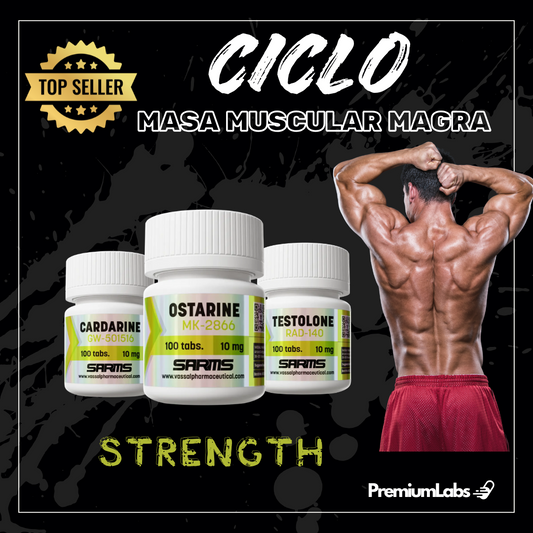 Combo Masa Muscular Magra + Fuerza: Ostarine, testolone y cardarine