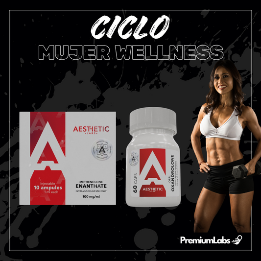 Ciclo Mujer Wellness Masa Magra y Definición: Oxandrolona y Primobolan Aesthetic Labs