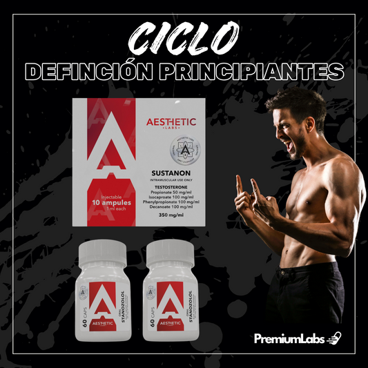 Ciclo Principiante Definición: Sustanon y Winstrol Aesthetic Labs