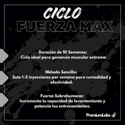 Ciclo Fuerza Max : Trembolona Enantato + Testosterona Enantato