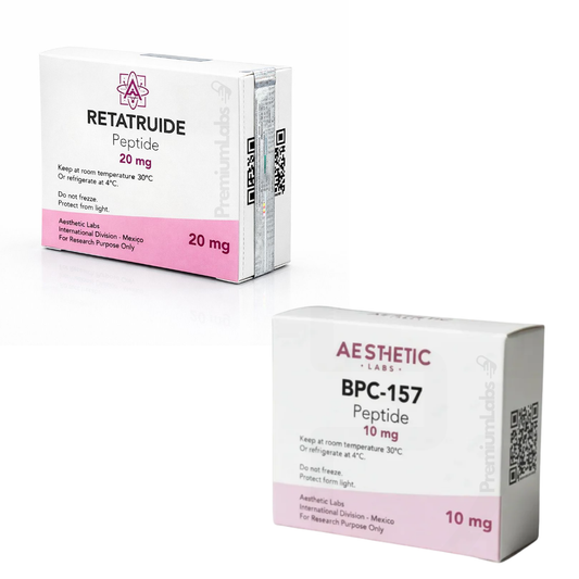 Aesthetic Labs | Kit Quema Grasa y Recuperación Articular: R-Tide + BPC-157 | 99.9 Pureza