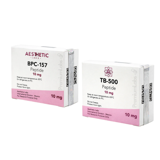 Aesthetic Labs | Premium Recovery Stack BPC-157 + TB-500 | Péptidos 99.9% pureza
