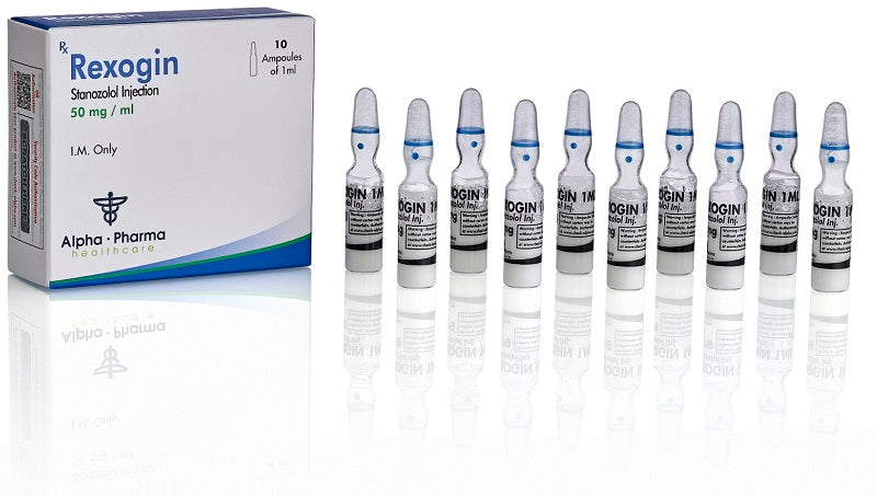 Alpha Pharma | Rexogin | Winstrol Inyectable 50 mg