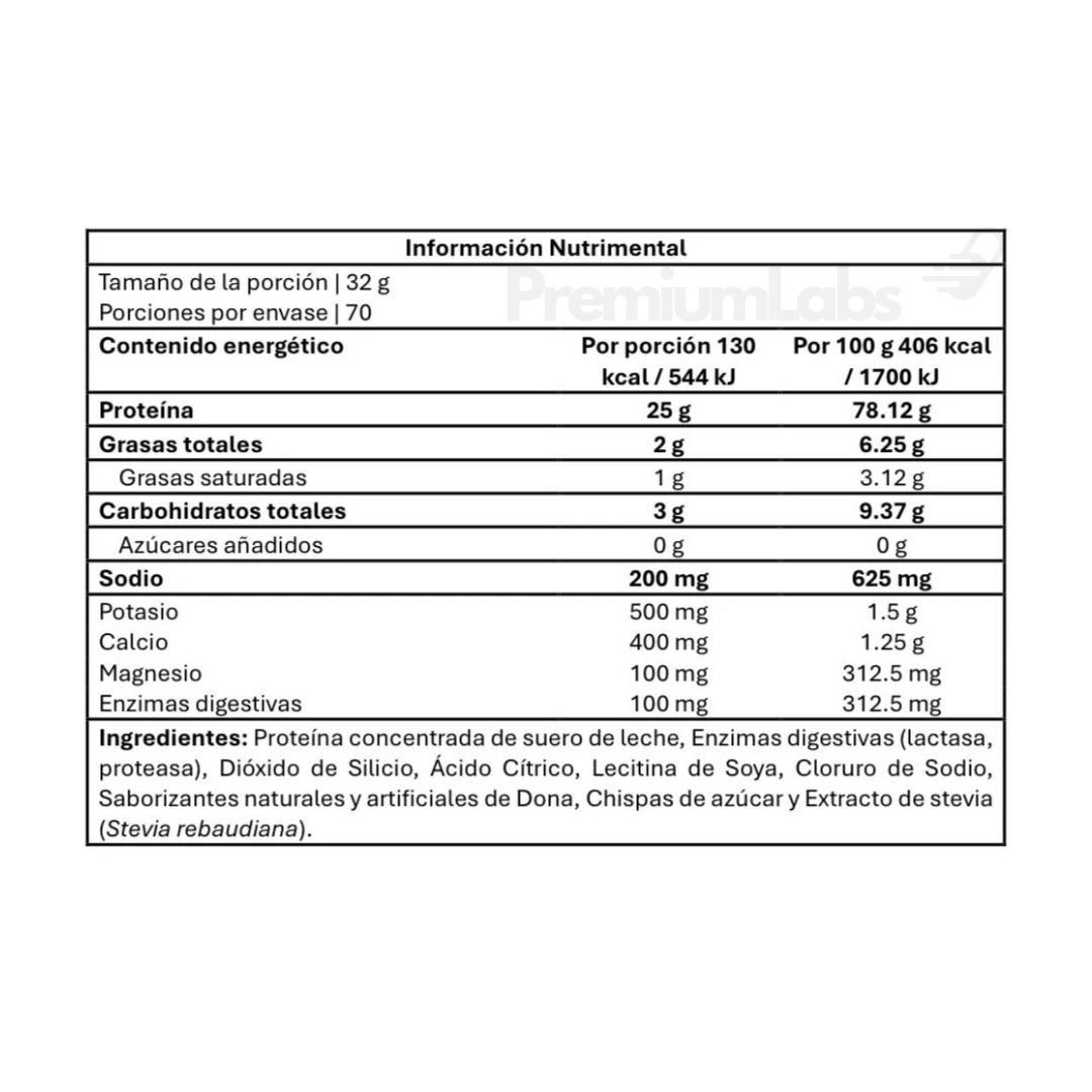 Aesthetic Supplements | Whey Protein Premium Sprinkle Donut | 70 servicios
