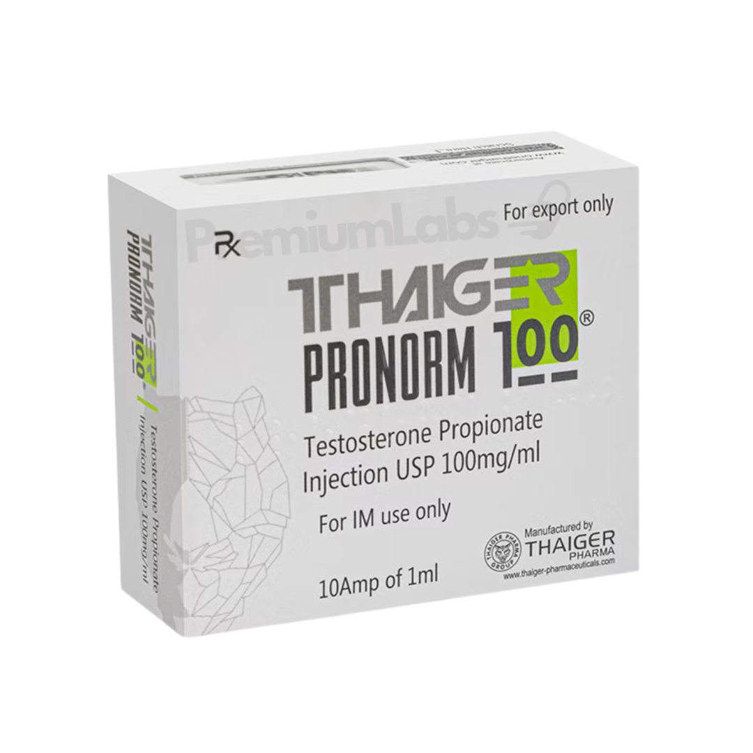 Thaiger Pharma | Pronorm | Testosterona Propionato 100 mg – Premium Labs MX