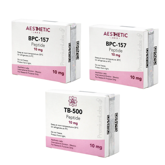 Aesthetic Labs | Protocolo de Péptidos 2 BPC-157 + TB-500 | Peptidos 99.9% pureza