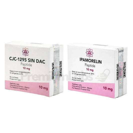Aesthetic Labs | Kit Performance Recuperación + Masa Magra | CJC-1295 Sin DAC + Ipamorelin | Peptidos 99.9% pureza